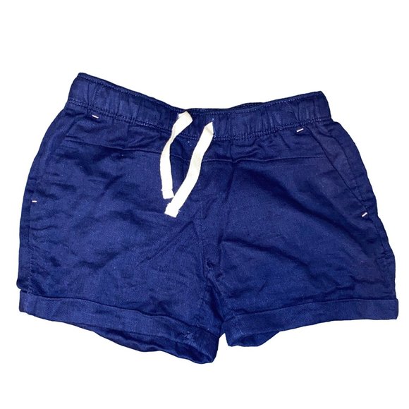New York Laundry Other - New York Laundry NYL Elastic Waistband Cuffed Navy Shorts XS 4/5 Girls Toddler